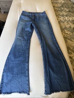 Ag Adriano Goldschmied Deep Blue Flare Jeans